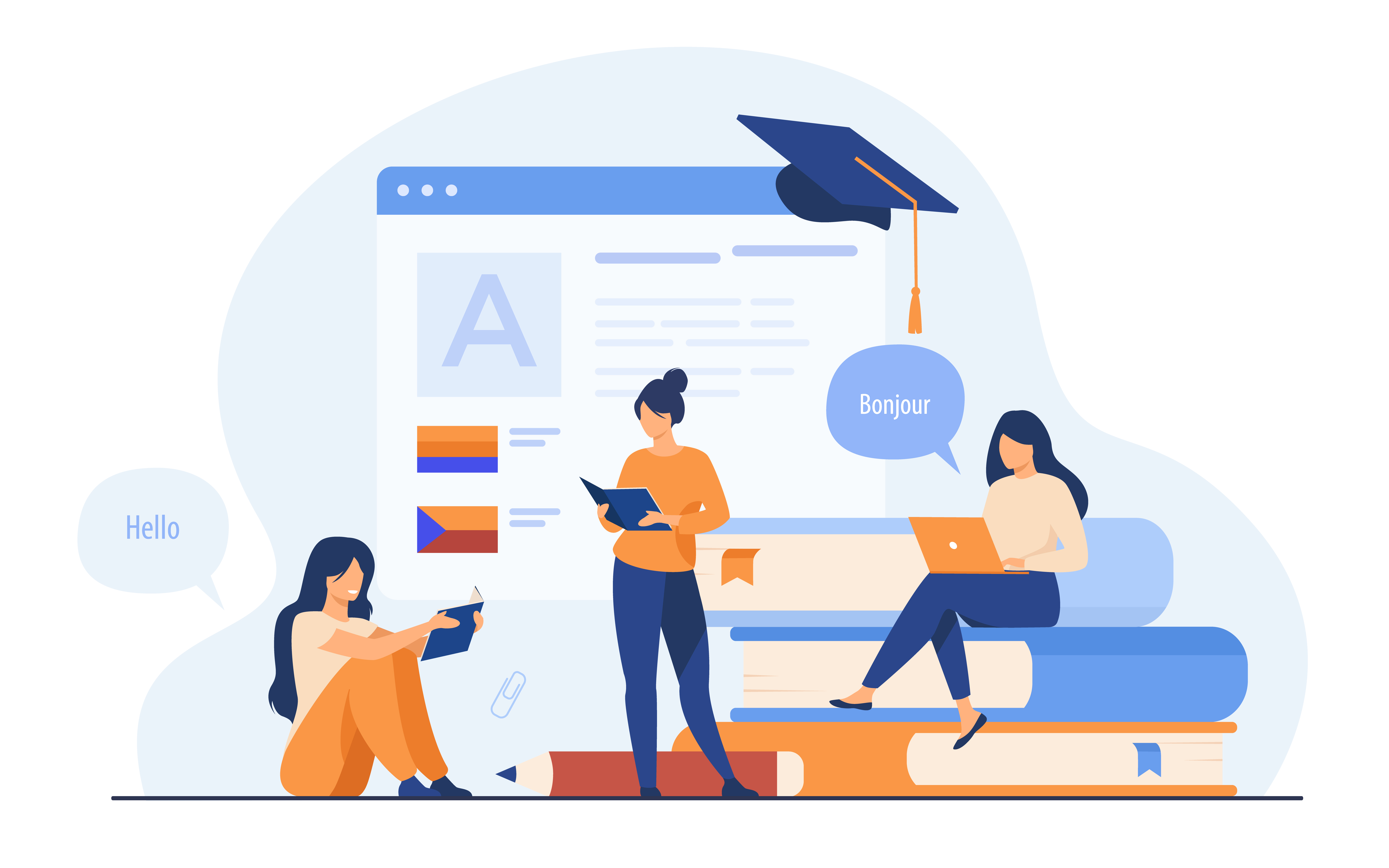 Modern school dashboard interface